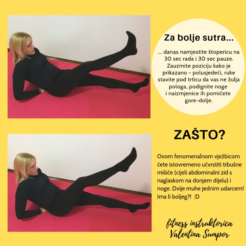 trbusni misici, razgibano tijelo