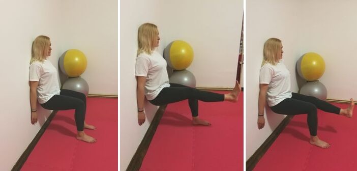 WALL SIT UP, vjezbe za noge 