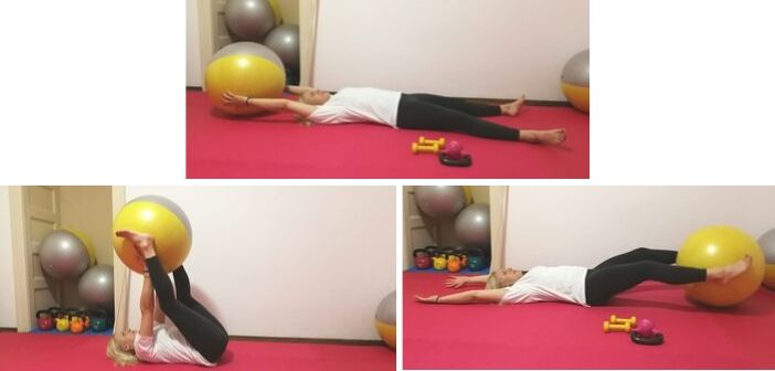 vjezbe s pilates loptom, vjezbe za ravan trbuh