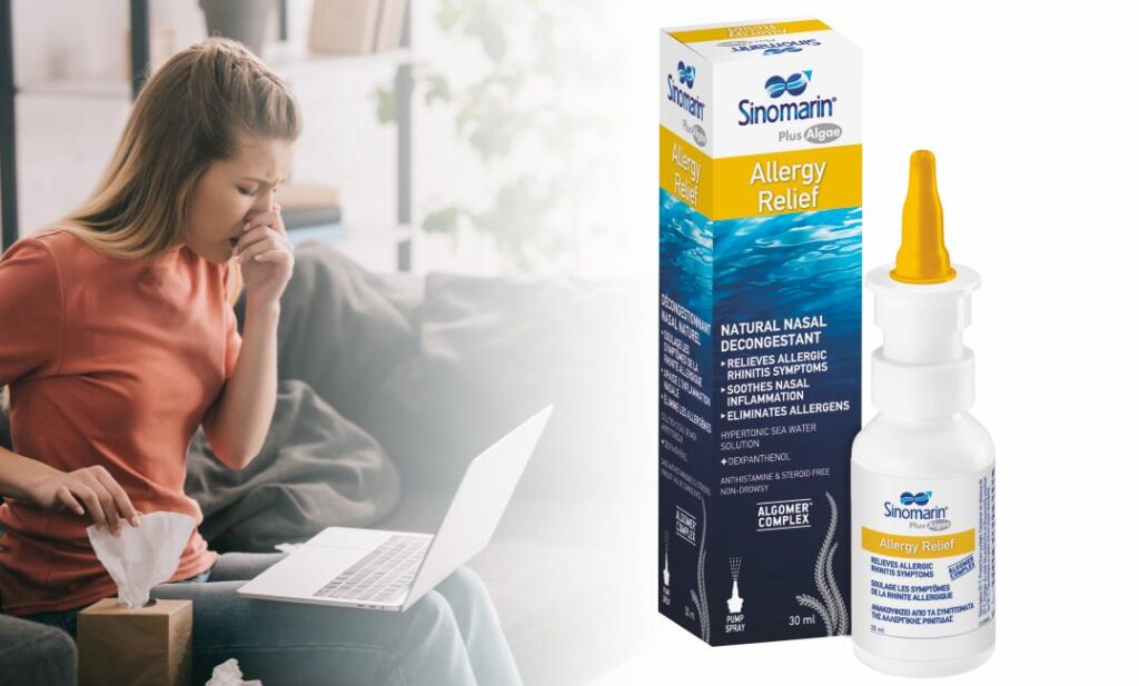 Ublažite simptome alergija uz pomoć prirodnog spreja Sinomarin® Allergy Relief Sinomarin Allergy Relief