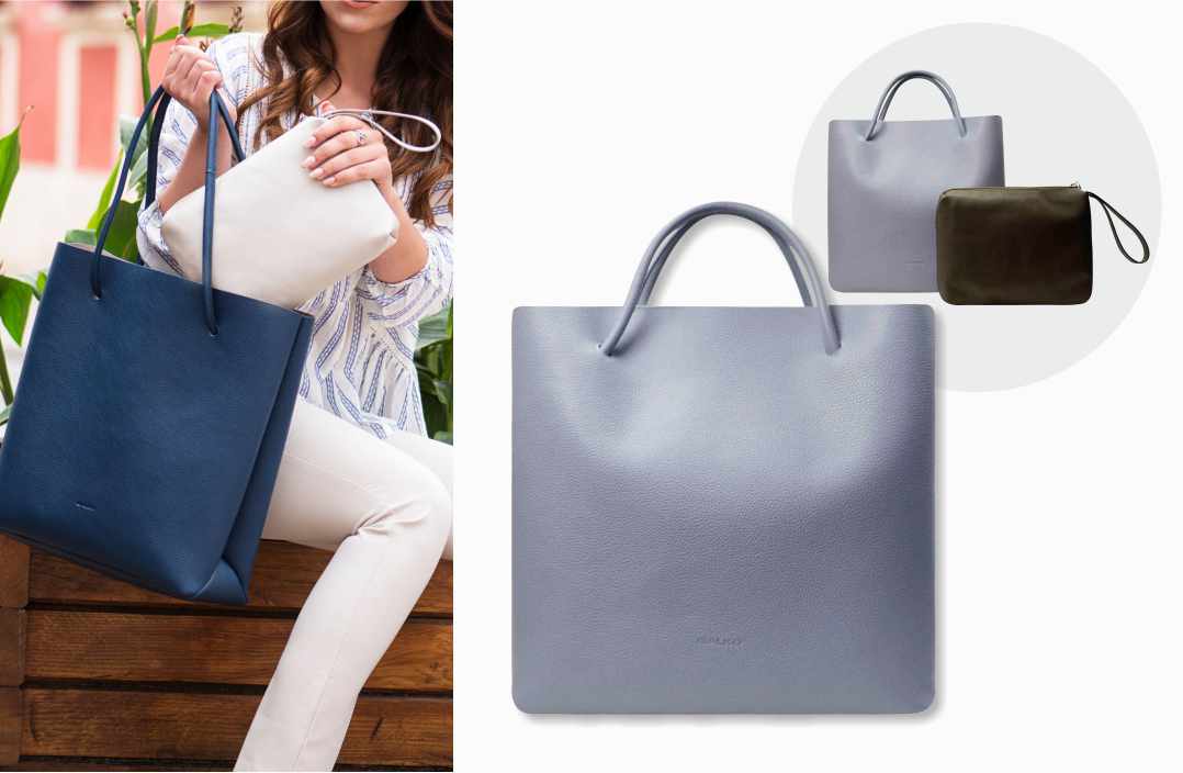 Galko shopper torba svijetlo plava, tri kvalitetna modela torbi