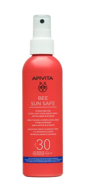 Apivita ultra lagani sprej za lice i tijelo SPF30, kako ublaziti opekline od sunca