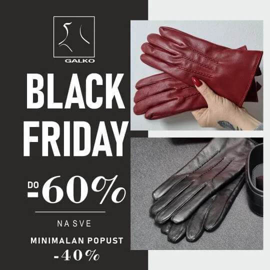 Galko Black Friday zenske rukavice
