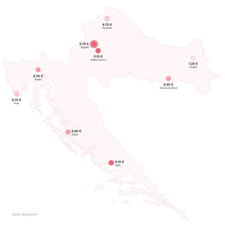 Cijene cuvanja djece po gradovima
