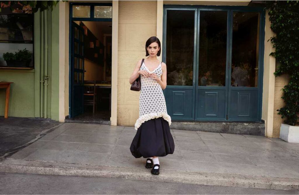 Lily Collins stil Zalando