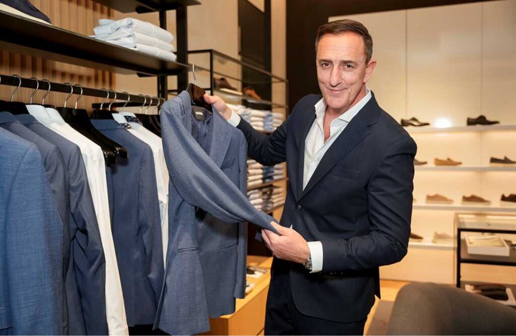 BOSS ambasador Sergej Ćetković na proslavi godišnjice BOSS Store trgovine u Zagrebu.