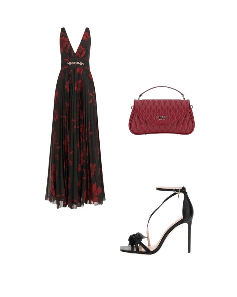 Guess outfit s dugom haljinom