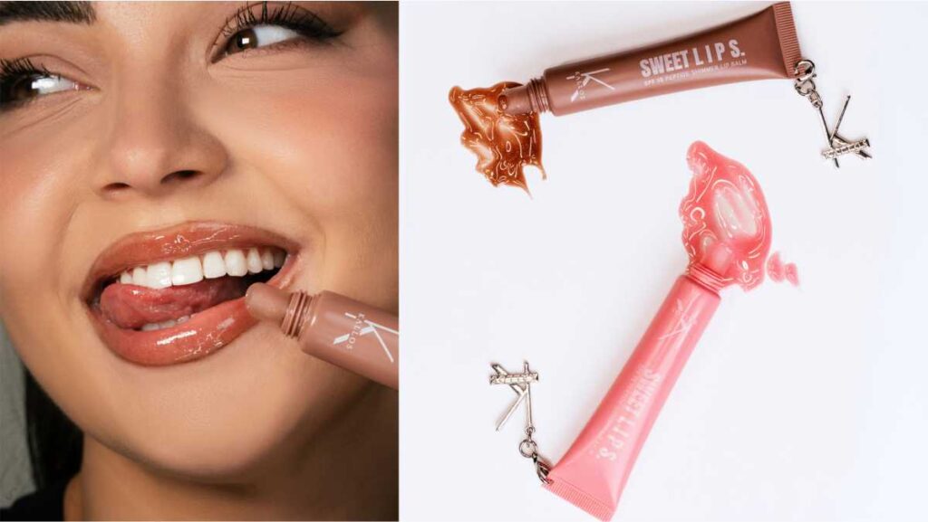 Novi Kallos balzam za usne Sweet Lips: nijanse Pink Melon i Choco Nude za luksuzan sjaj i njegu usana.