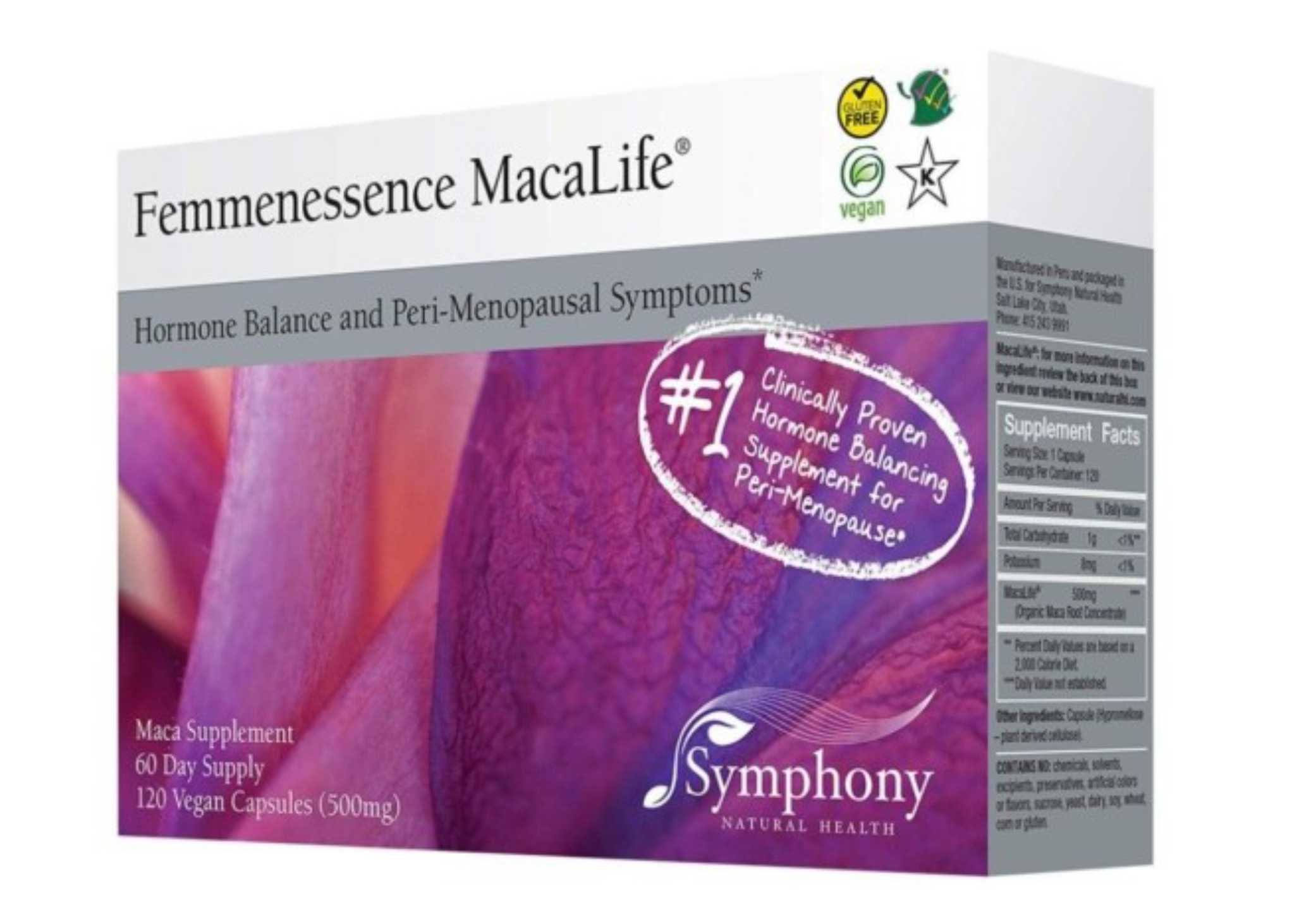 Femmenessence MacaLife®kapsule pružaju prirodnu podršku organizmu tijekom hormonalnih promjena povezanih s perimenopauzom.