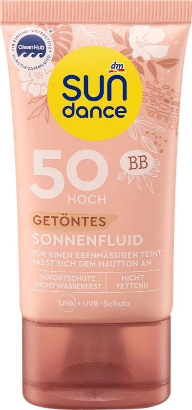 SUNDANCE tonirani fluid SPF 50 s BB formulom koja se prilagođava tenu i pruža ujednačen izgled kože bez masnog traga.