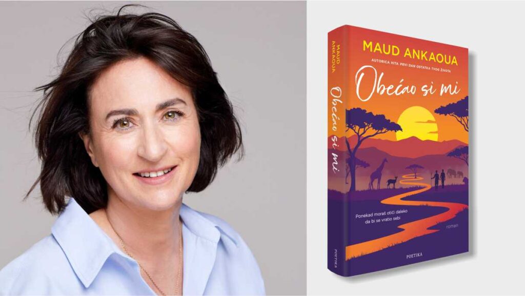 „Obećao si mi”: Novi roman Maud Ankaoua o snazi obećanja, ljubavi i hrabrosti da ponovno počnemo živjeti Autorica i knjiga Obećao si mi Maud Ankaoua.